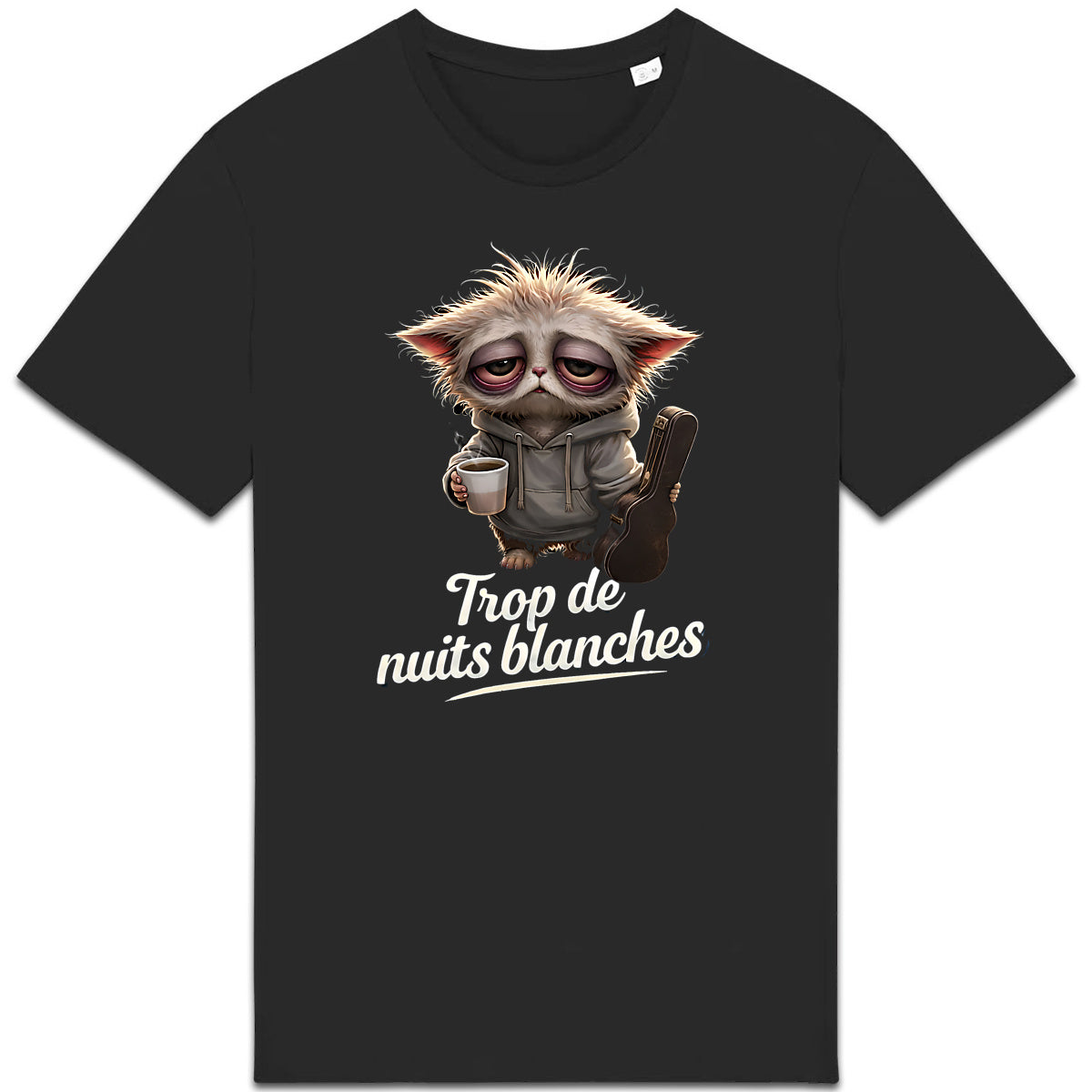 T-shirt Unisexe épais - Pour ceux qui ont trop de nuits blanches - face_0