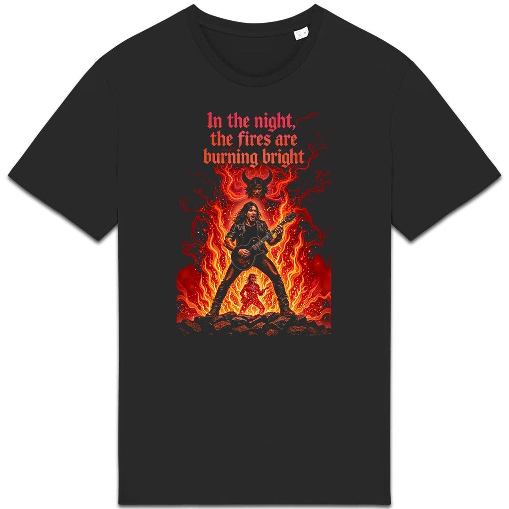 T-shirt Unisexe épais - Rock : Le feu de la nuit - face_0