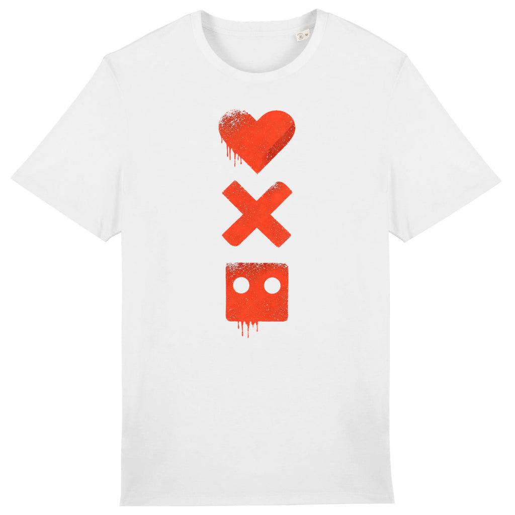T-shirt Unisexe épais - Plongez dans la Vie et les Robots - face_0