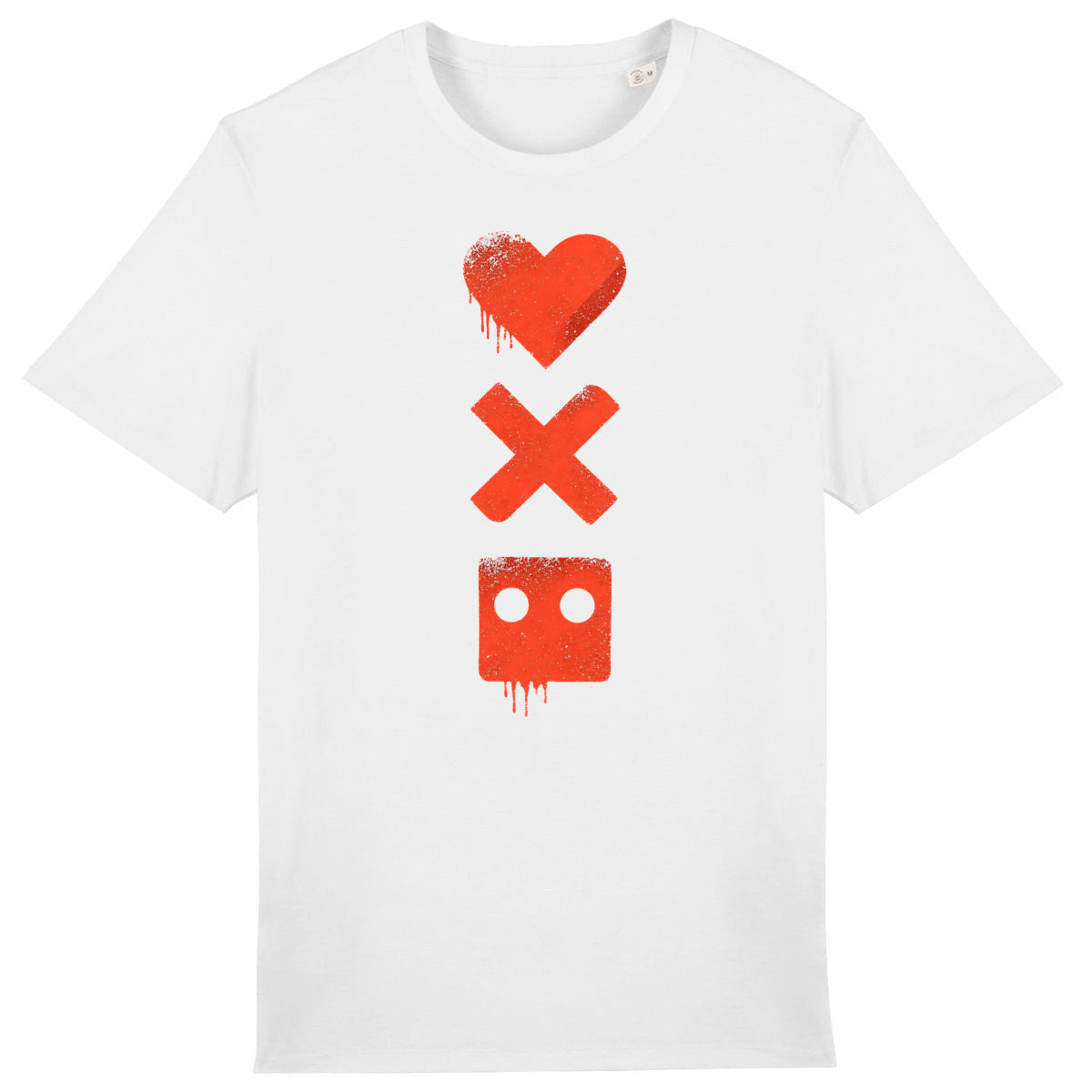 T-shirt Unisexe épais - Plongez dans la Vie et les Robots - face_0