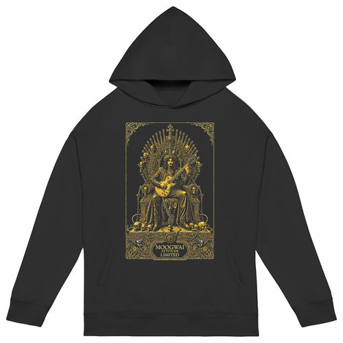 Sweat à capuche Unisexe Oversized - Édition Limitée Moogwai Attitude - face_noir